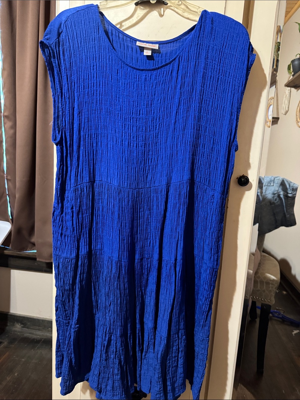 Knox Rose Royal Blue Textured Maxi Dress